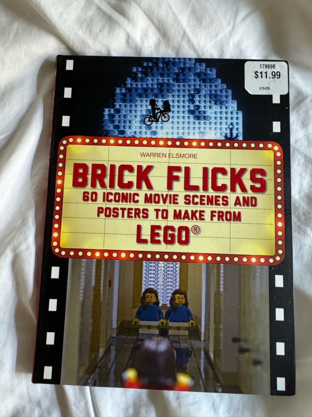 Lego Brick Flicks Back Cover - Red, Black, White